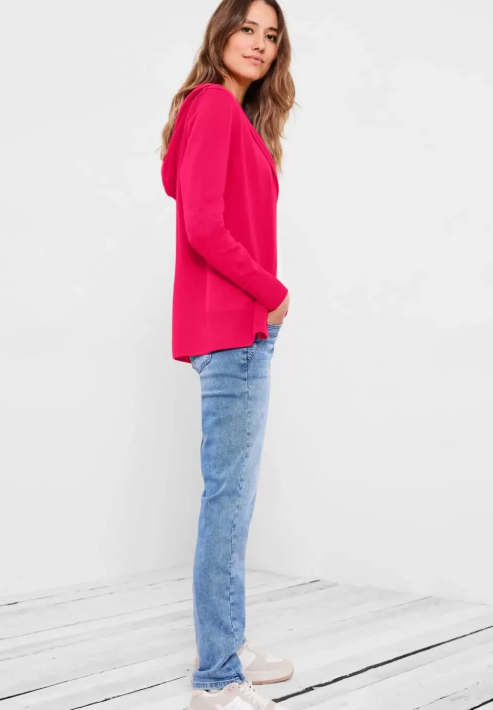 Cardigan Mit Strukturmix