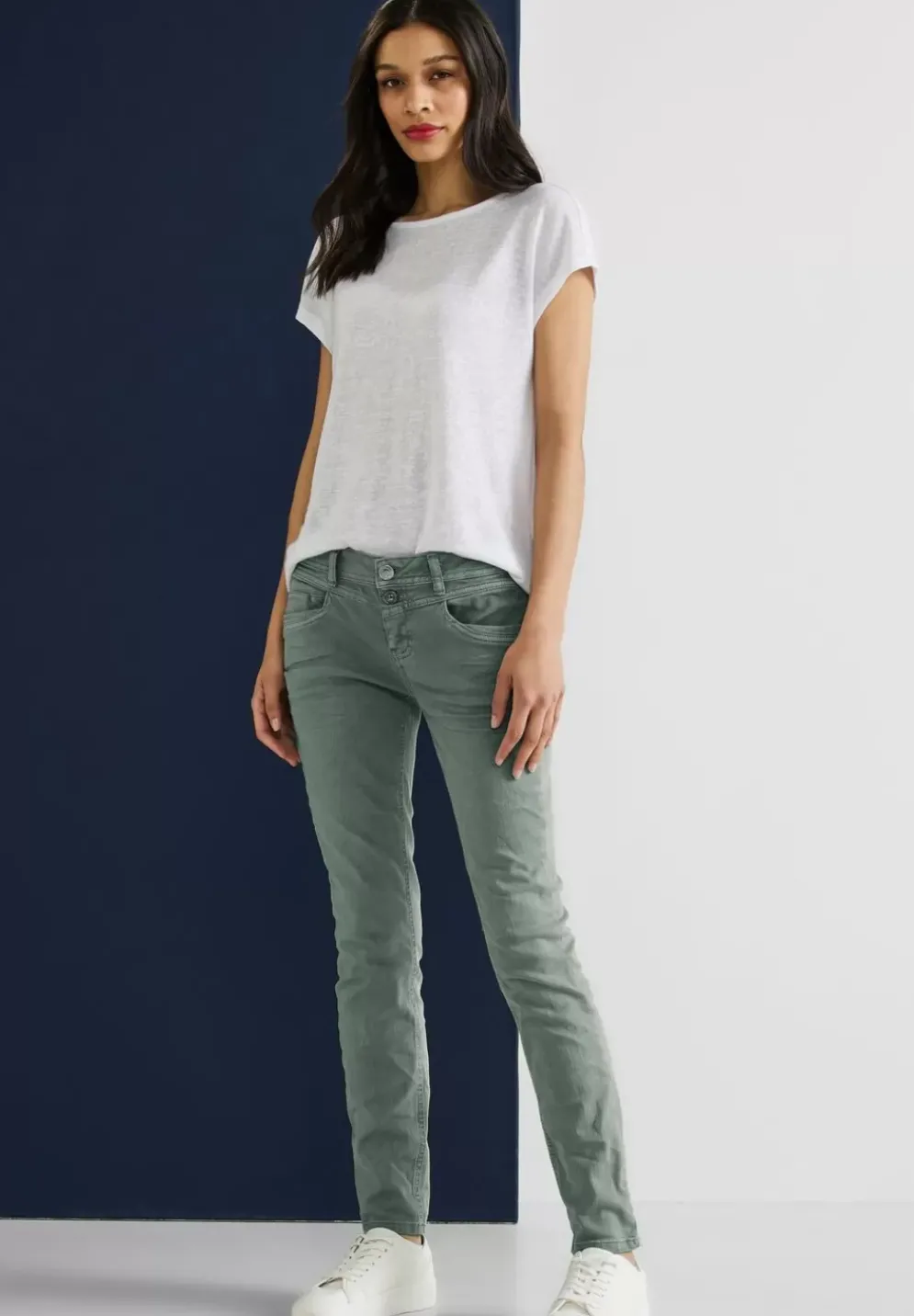 Casual Fit Hose Mit Stretch
