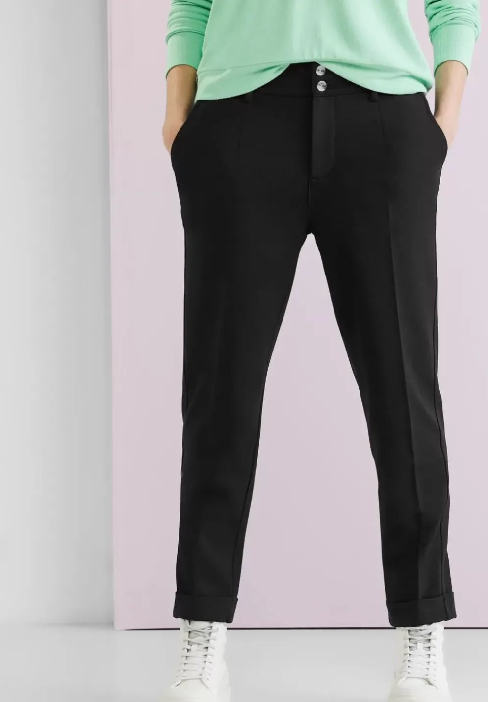 Casual Fit Hose Mit Stretch