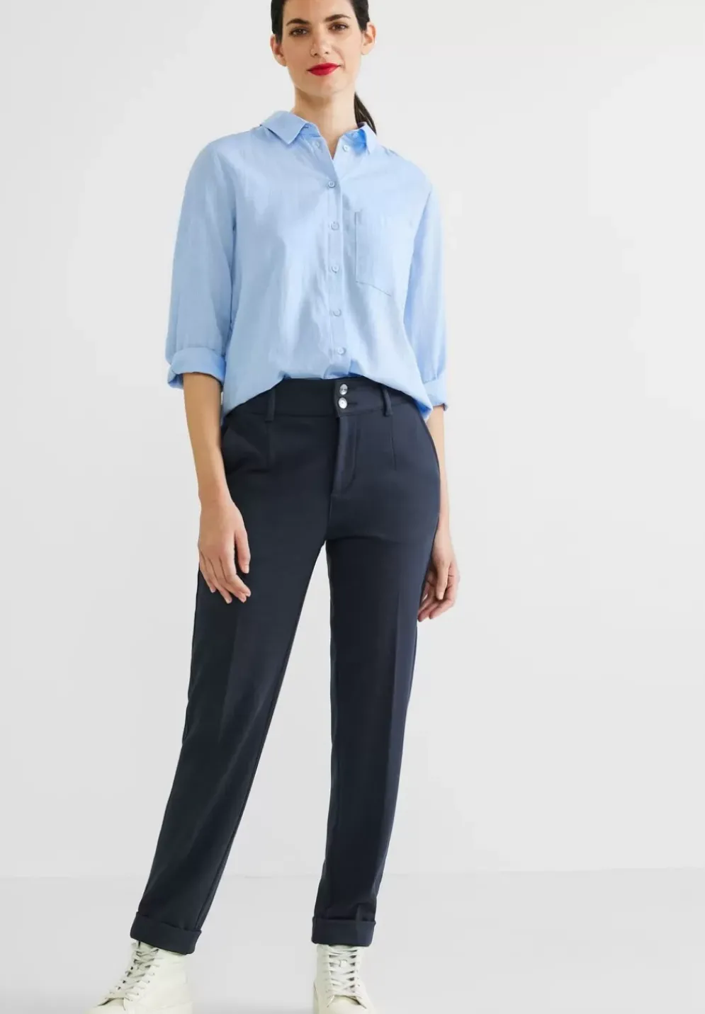 Casual Fit Hose Mit Stretch