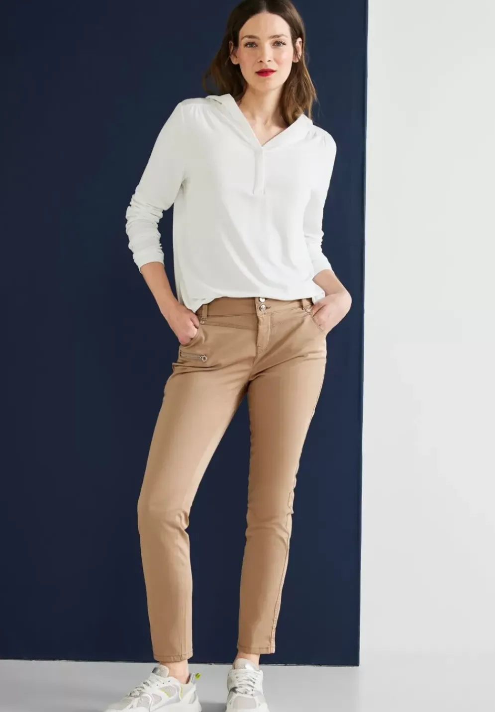 Casual Fit Hose Mit Zipper