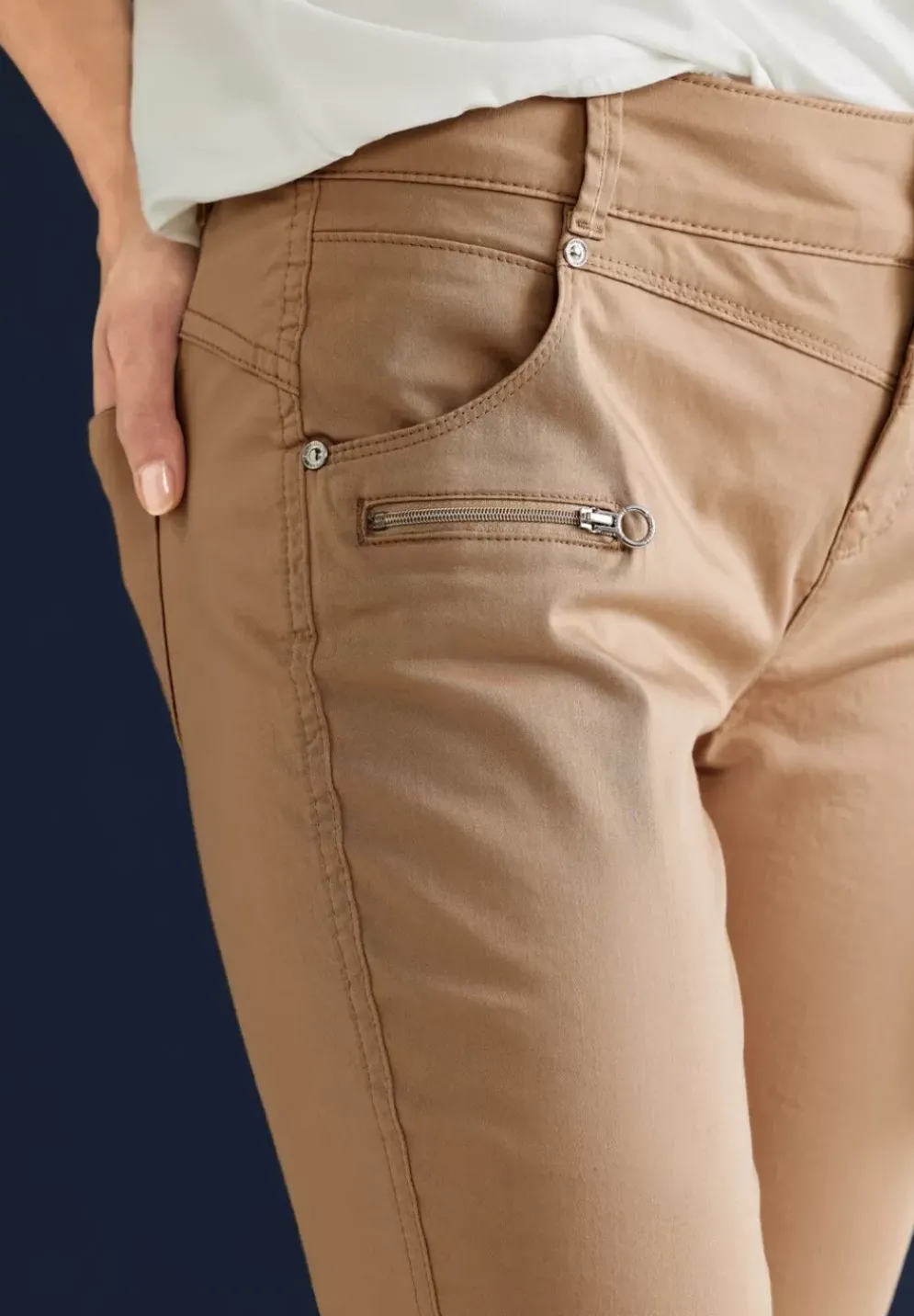 Casual Fit Hose Mit Zipper