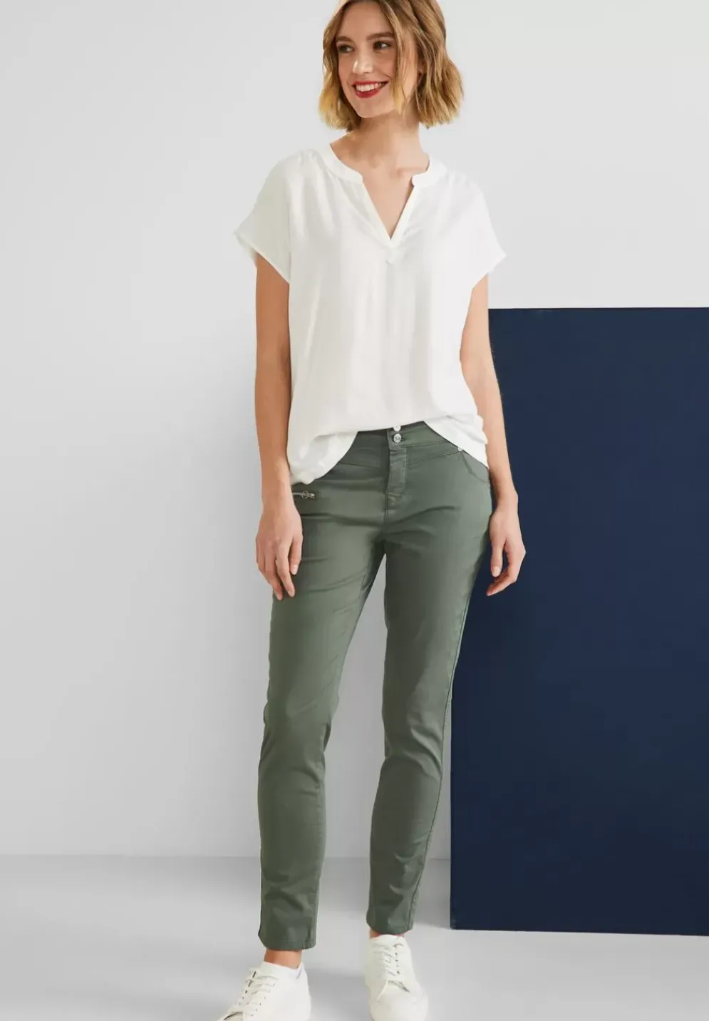 Casual Fit Hose Mit Zipper