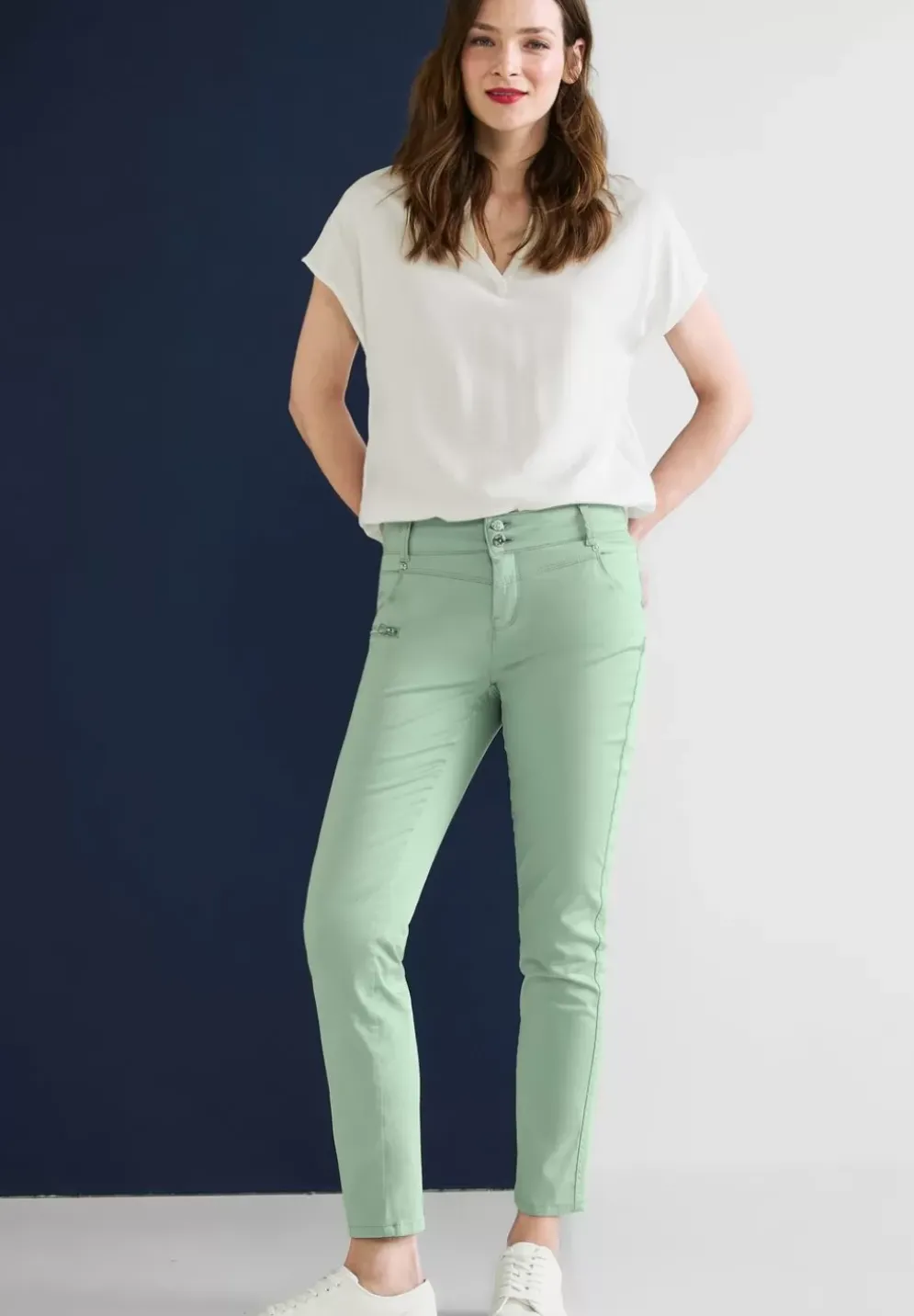 Casual Fit Hose Mit Zipper