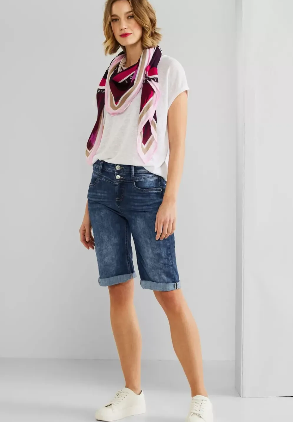 Casual Fit Jeansbermuda
