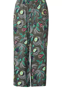 Casual Fit Printhose In 3/4