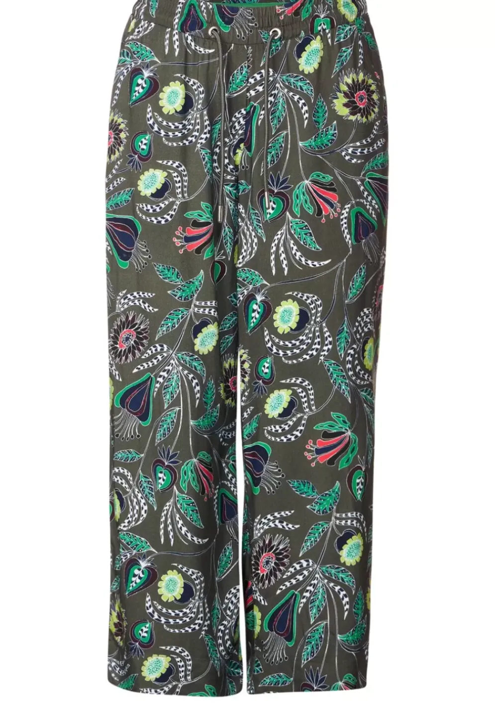 Casual Fit Printhose In 3/4