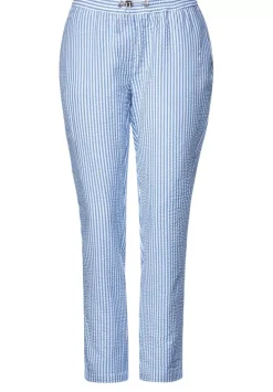 Casual Fit Seersucker Hose
