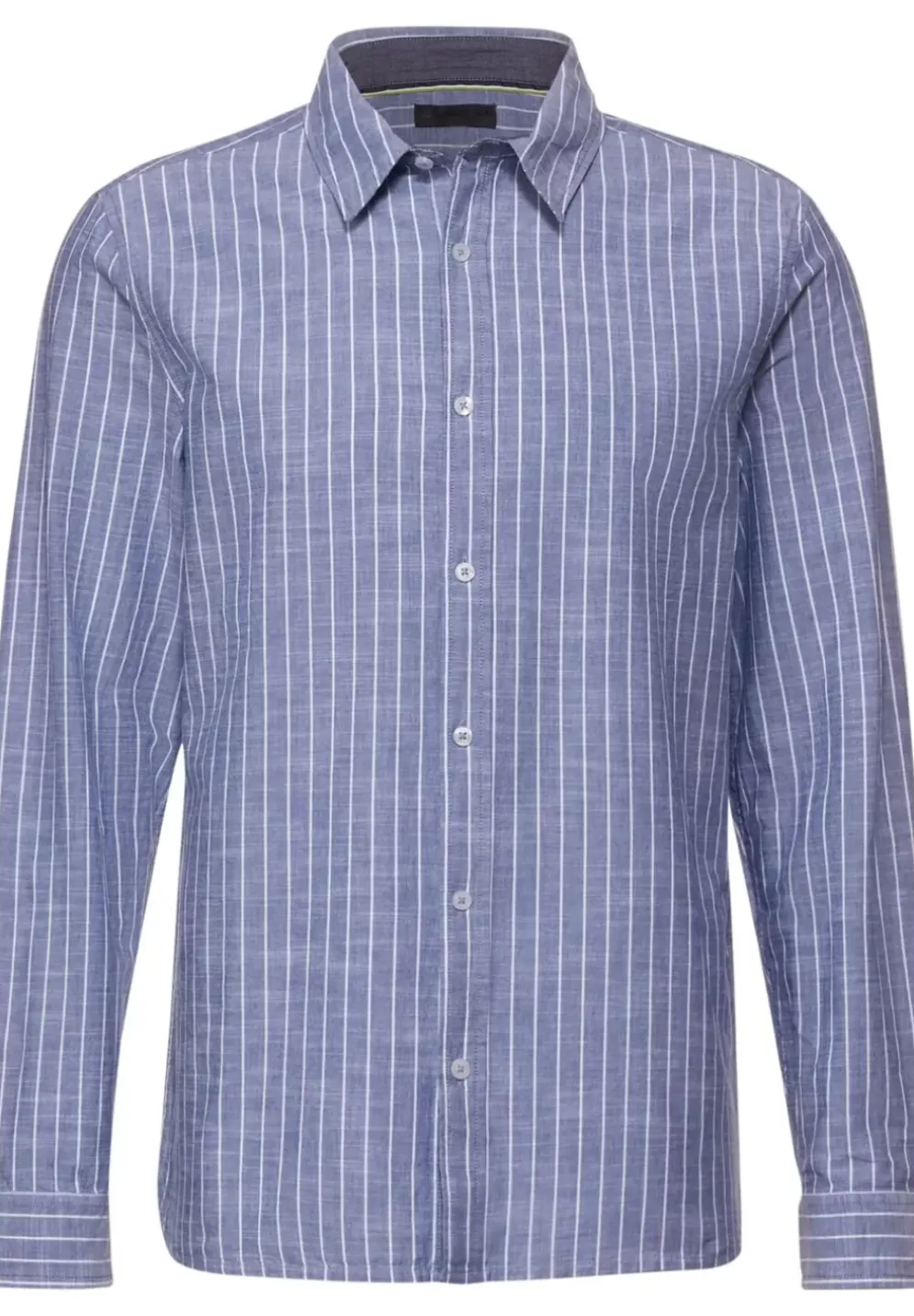 Chambray Hemd Mit Streifen