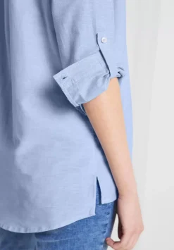 Chambray Longbluse