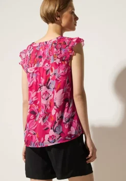 Chiffon Bluse Mit Ruschen