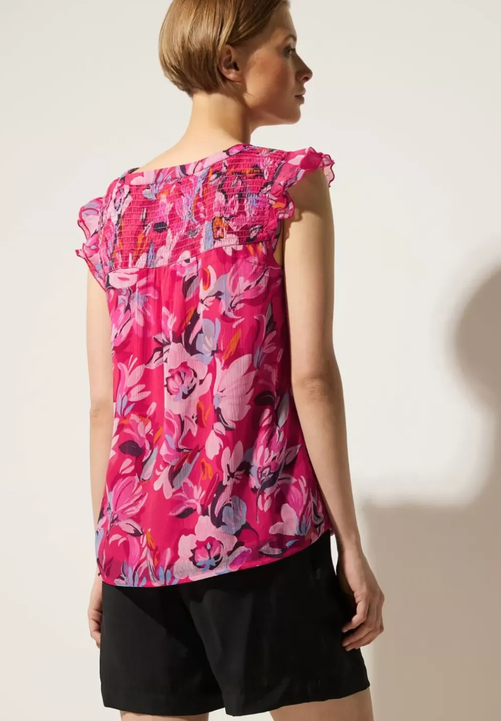 Chiffon Bluse Mit Ruschen