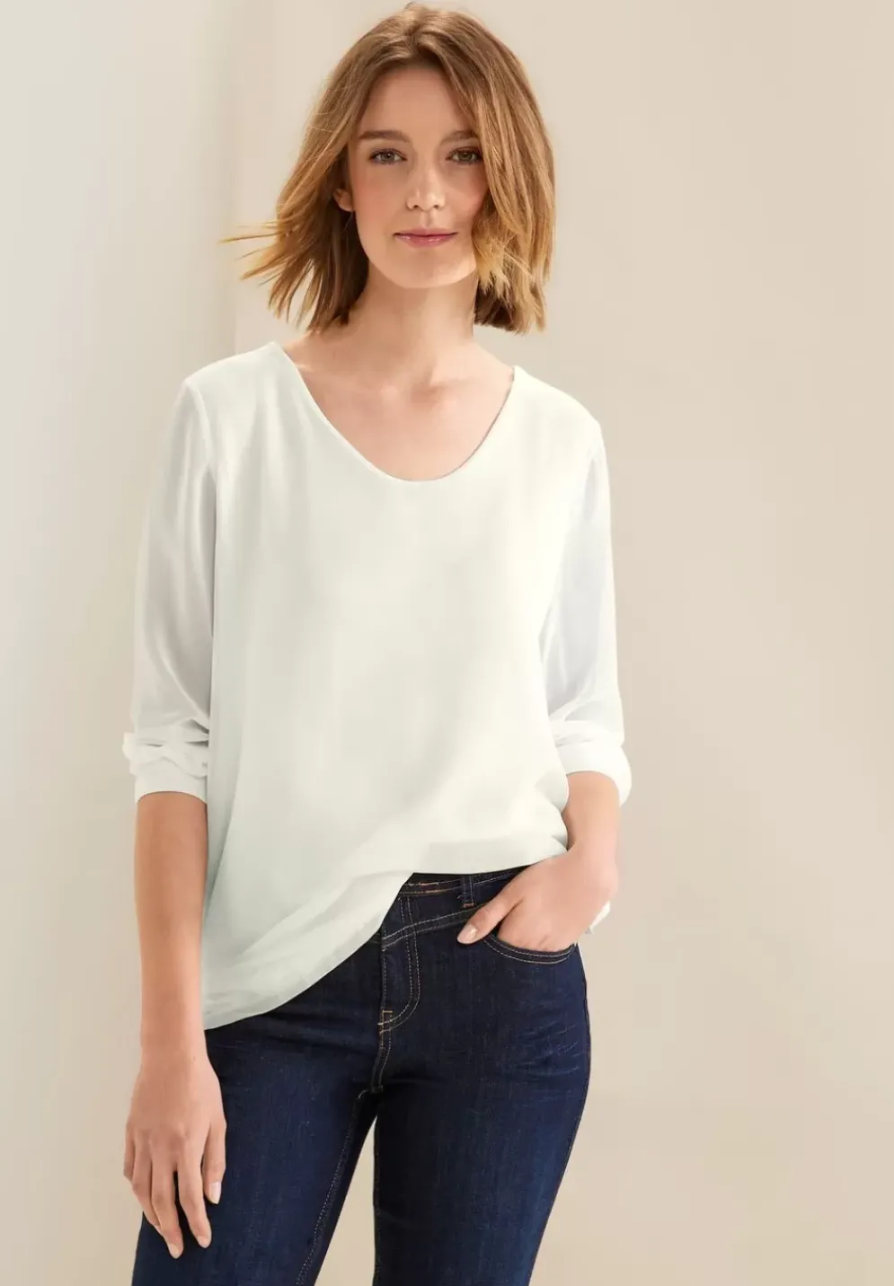 Chiffon Materialmix Shirt