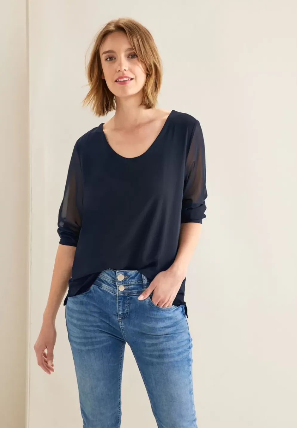 Chiffon Materialmix Shirt
