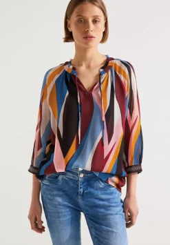 Chiffonbluse Mit Print