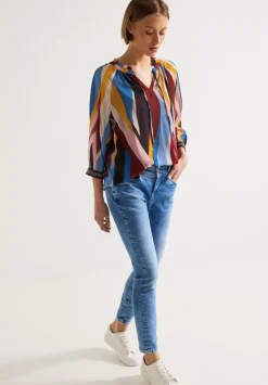 Chiffonbluse Mit Print