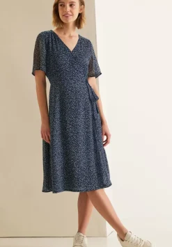 Chiffonkleid In Wickeloptik