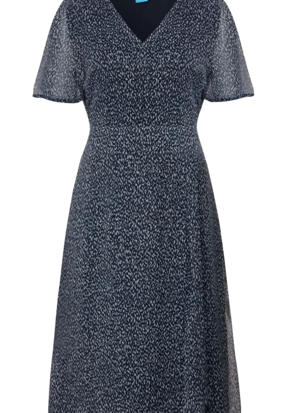 Chiffonkleid In Wickeloptik