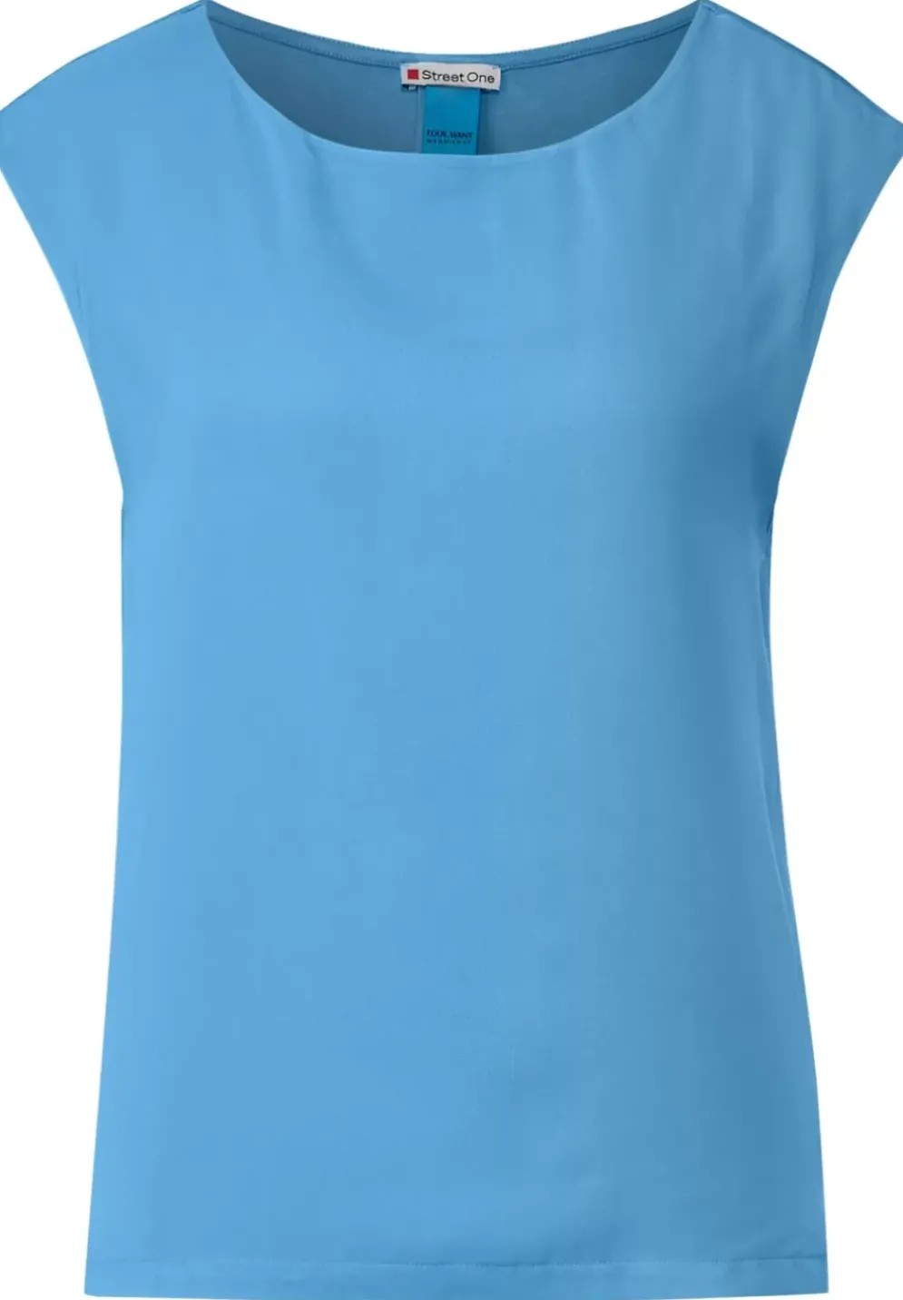 Chiffonshirt Im Materialmix