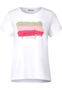 Colorblock Partprint Shirt