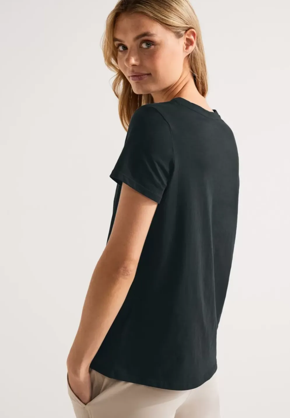 Colorblock Partprint Shirt