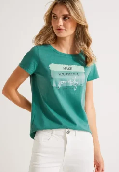 Colorblock Partprint Shirt