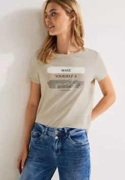 Colorblock Partprint Shirt
