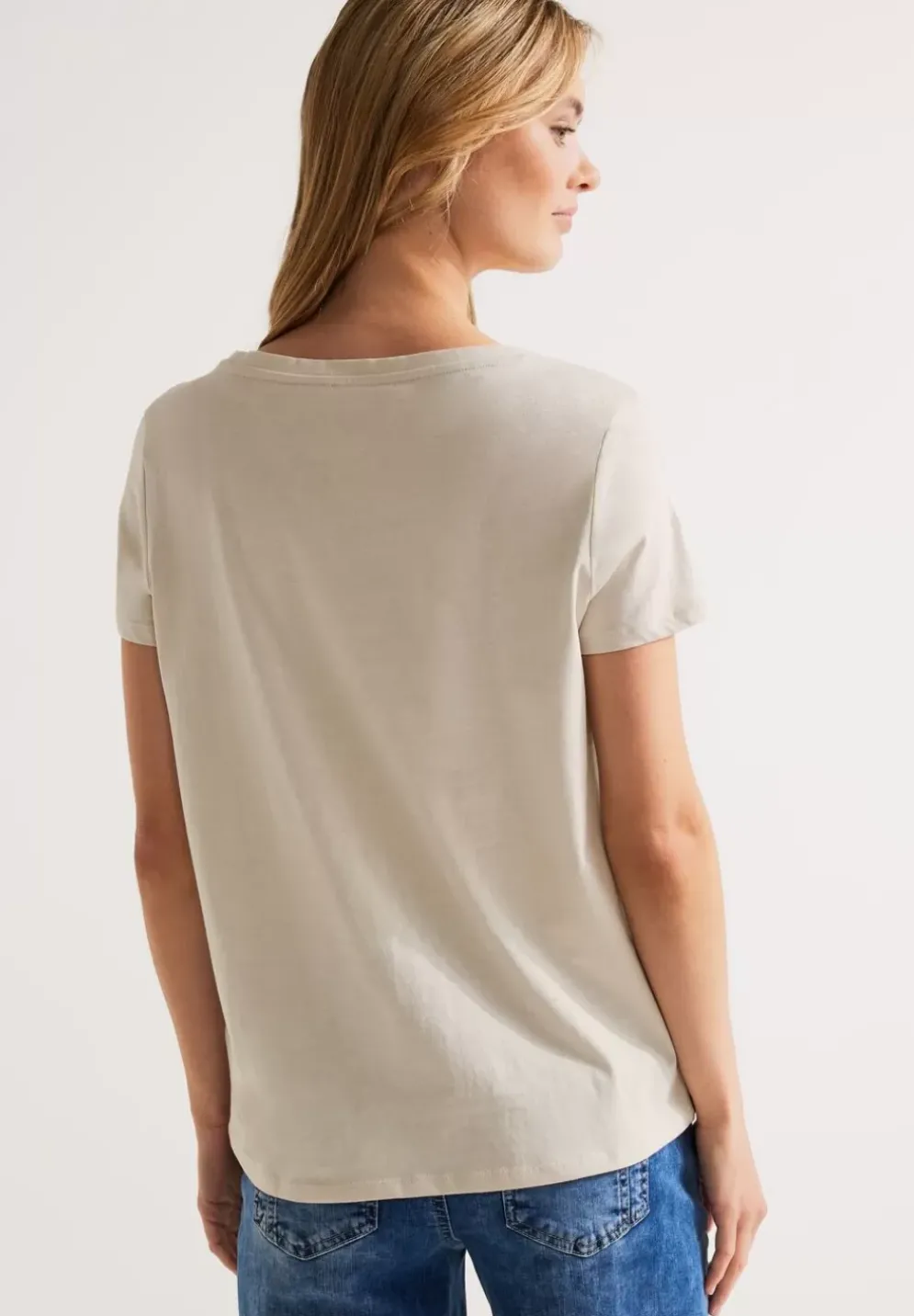Colorblock Partprint Shirt