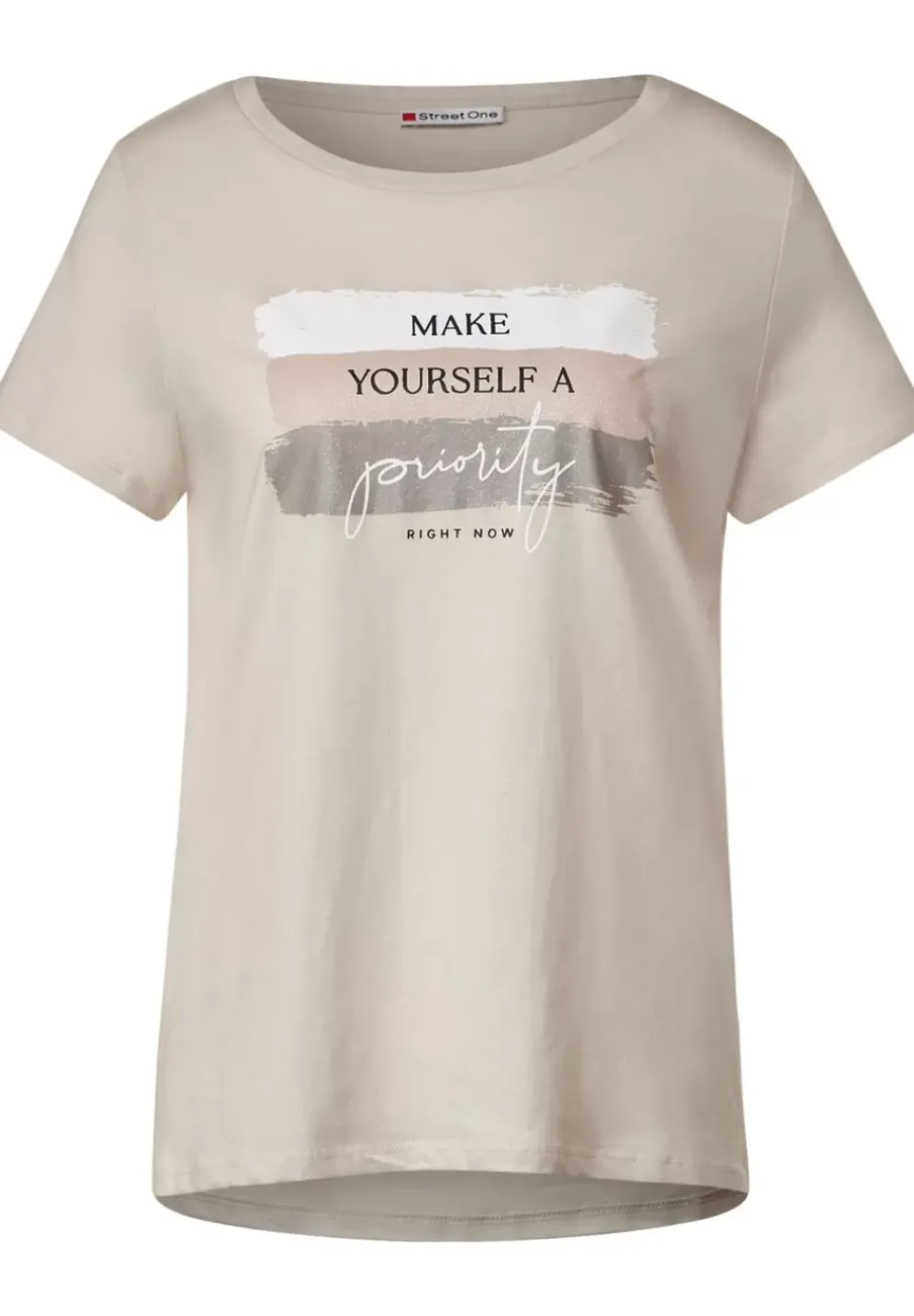 Colorblock Partprint Shirt