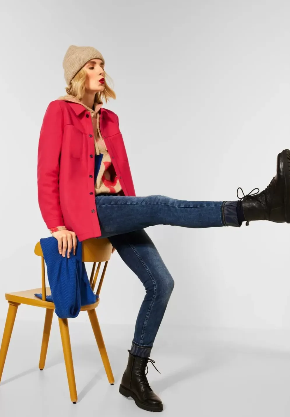 Cosy Overshirt In Unifarbe