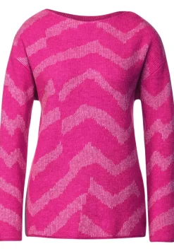 Cosy Pullover Mit Muster