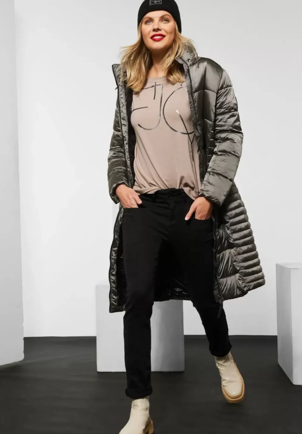 Cosy Shirt Mit Partprint
