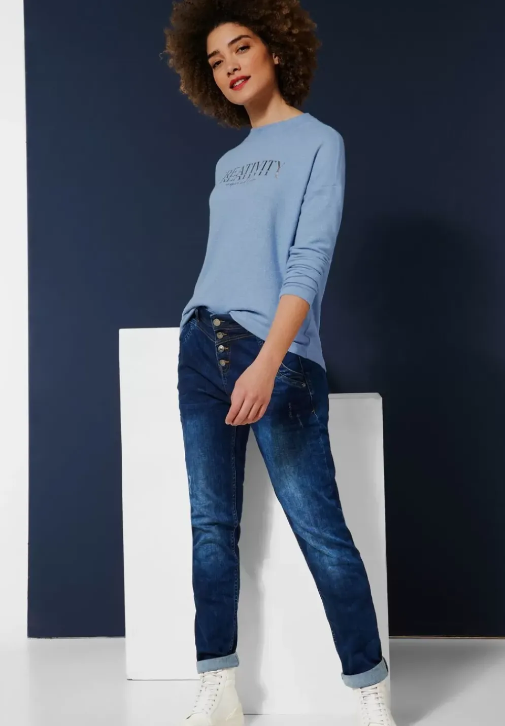 Cosy Shirt Mit Wording Print
