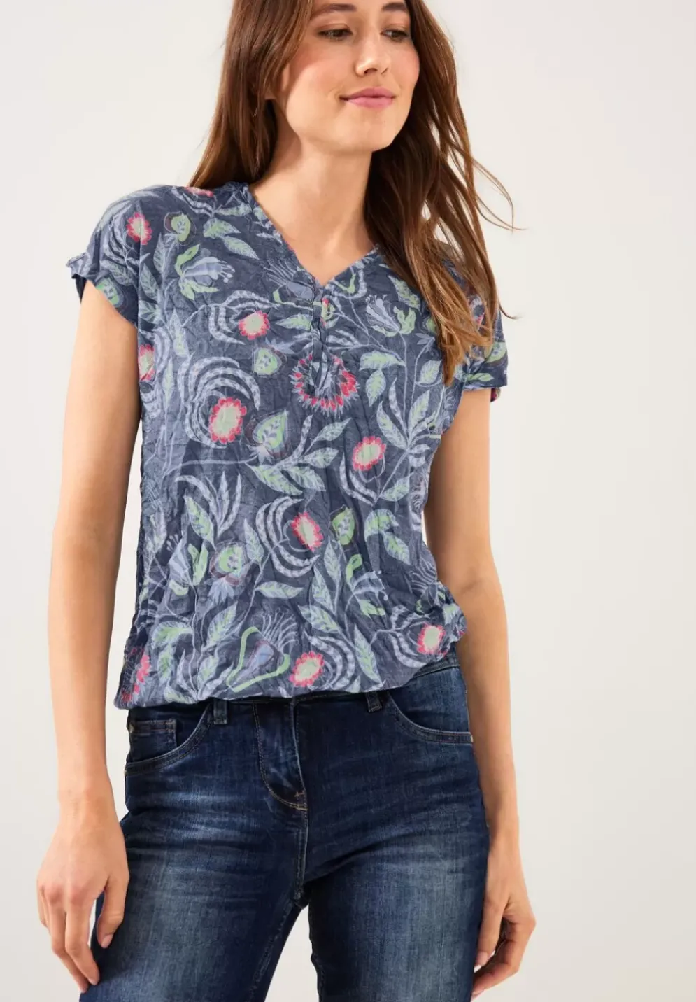 Crash T-Shirt Im Tunikastyle