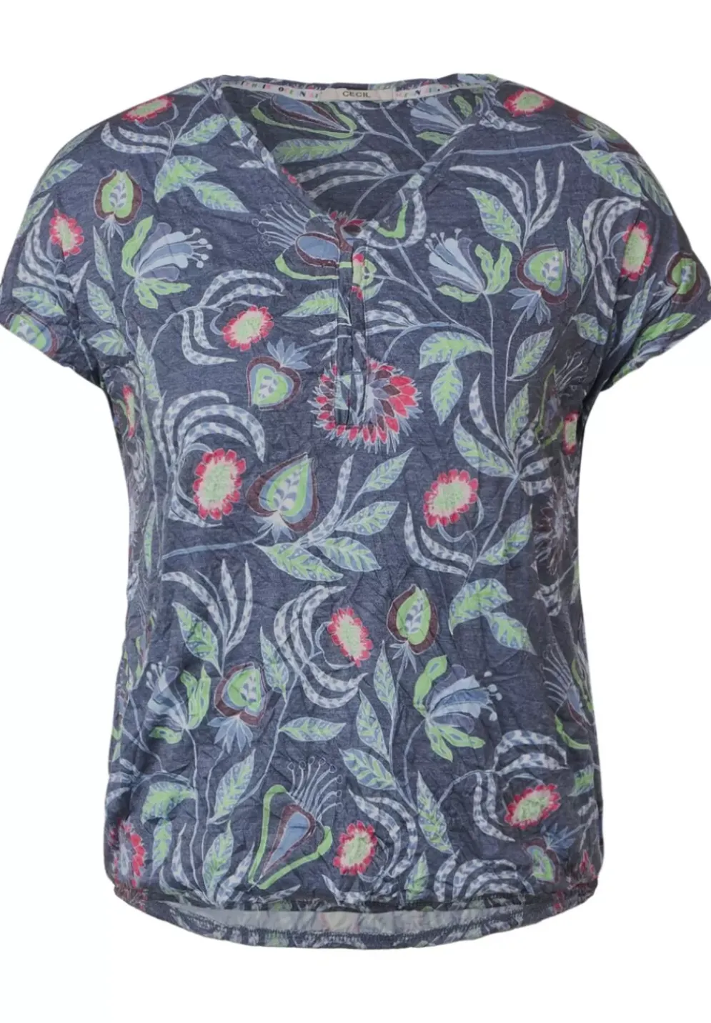 Crash T-Shirt Im Tunikastyle