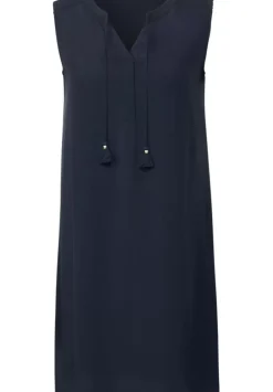 Crepekleid In Unifarbe