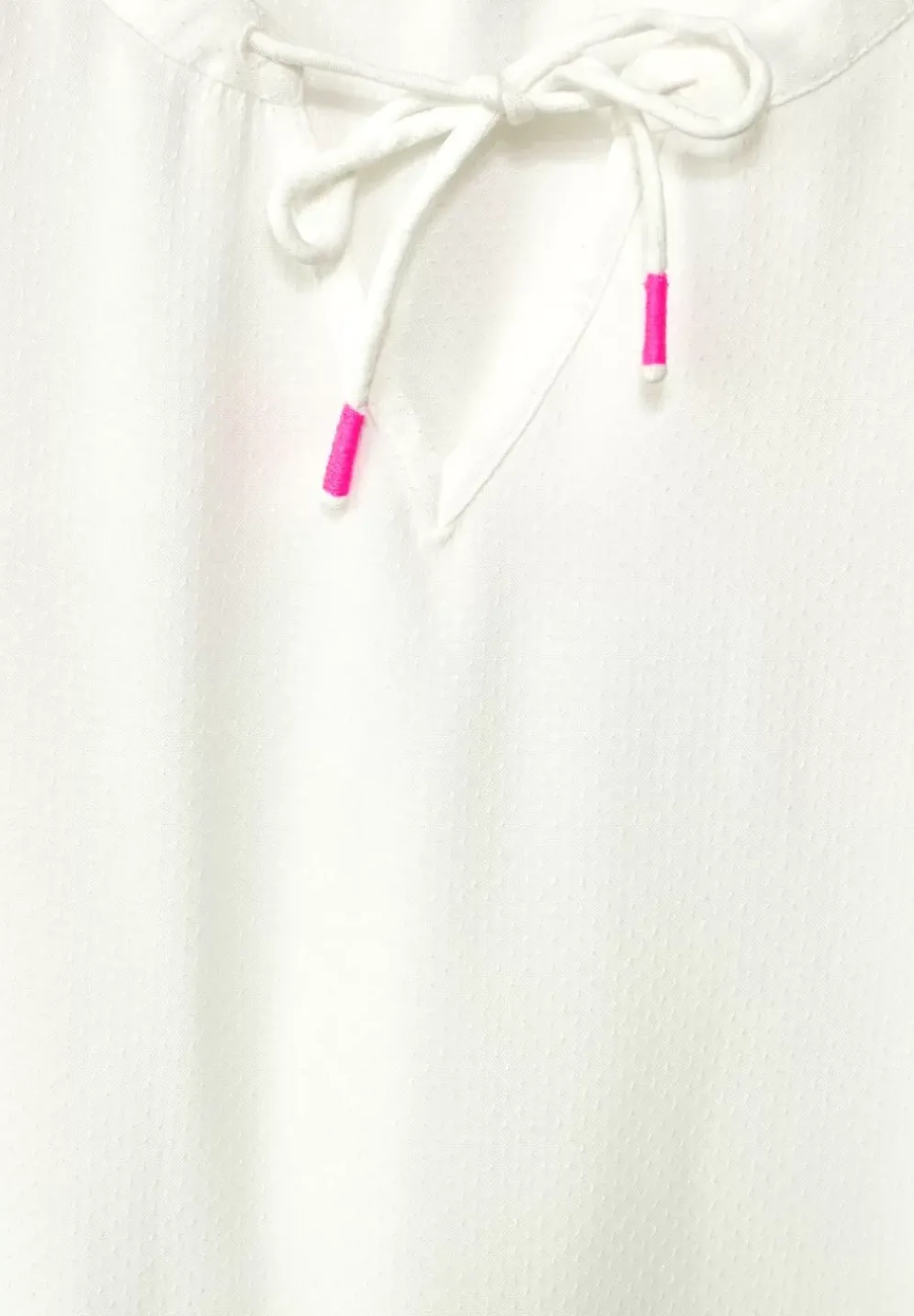 Dobby Bluse Mit 3/4 Armel