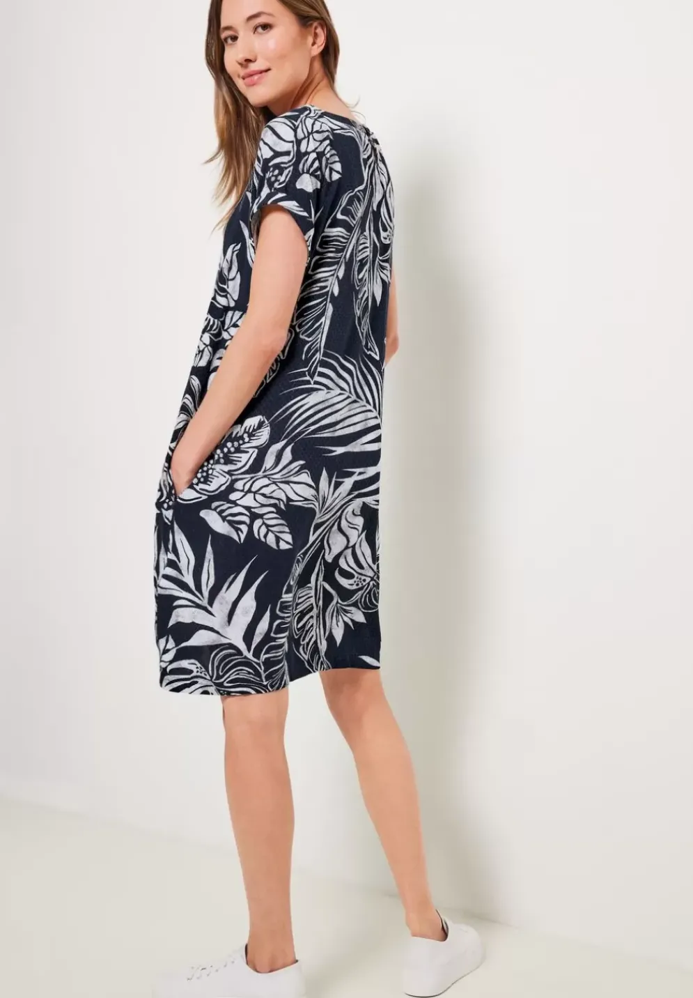 Dobby Print Kleid