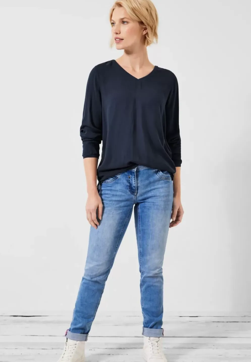 Dobby Viskose Bluse
