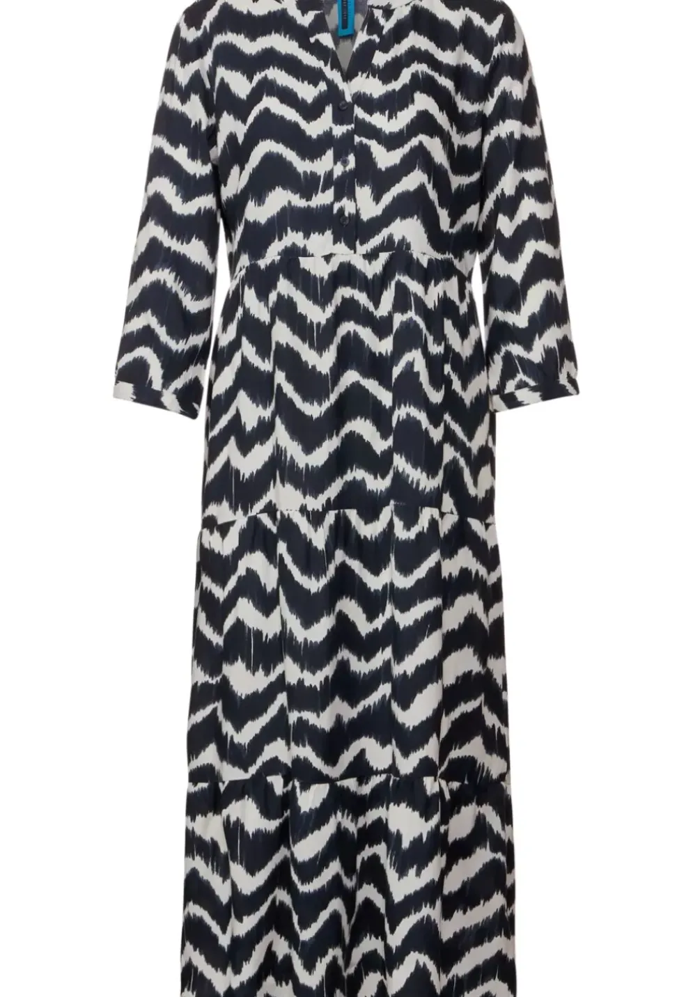 Ethno Midi Kleid Mit Print