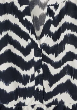 Ethno Midi Kleid Mit Print