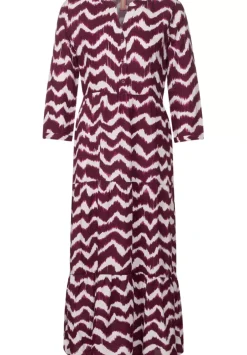 Ethno Midi Kleid Mit Print