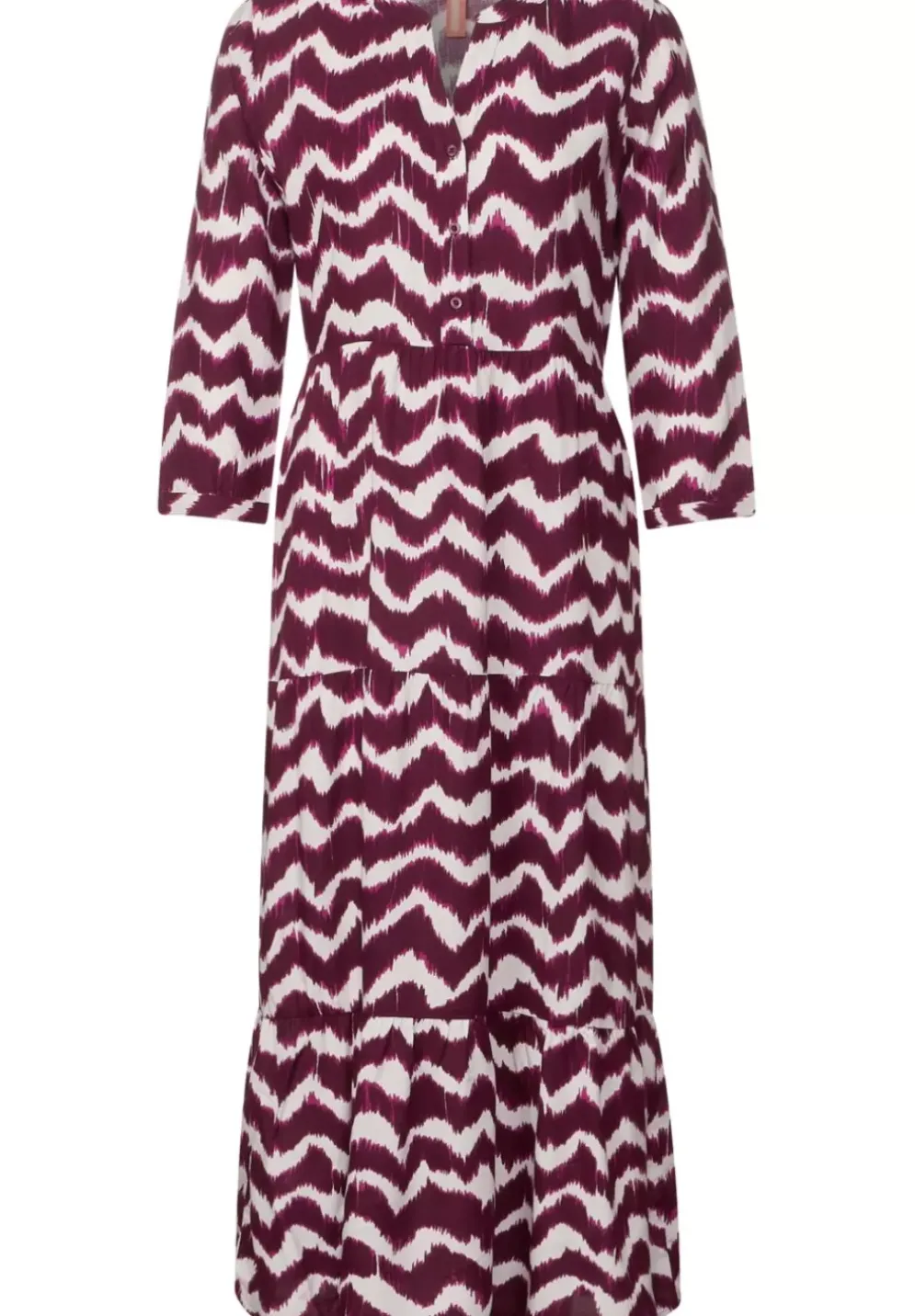 Ethno Midi Kleid Mit Print
