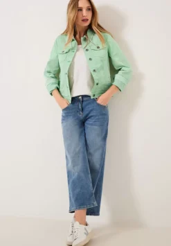 Farbige Jeansjacke
