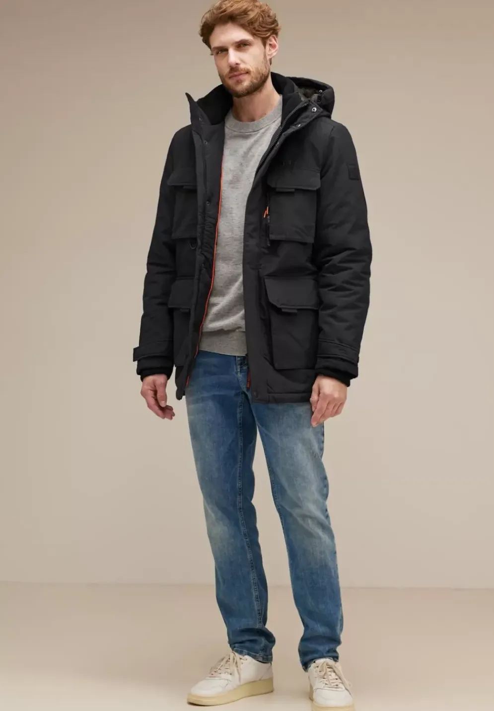 Field Jacke Mit Kapuze