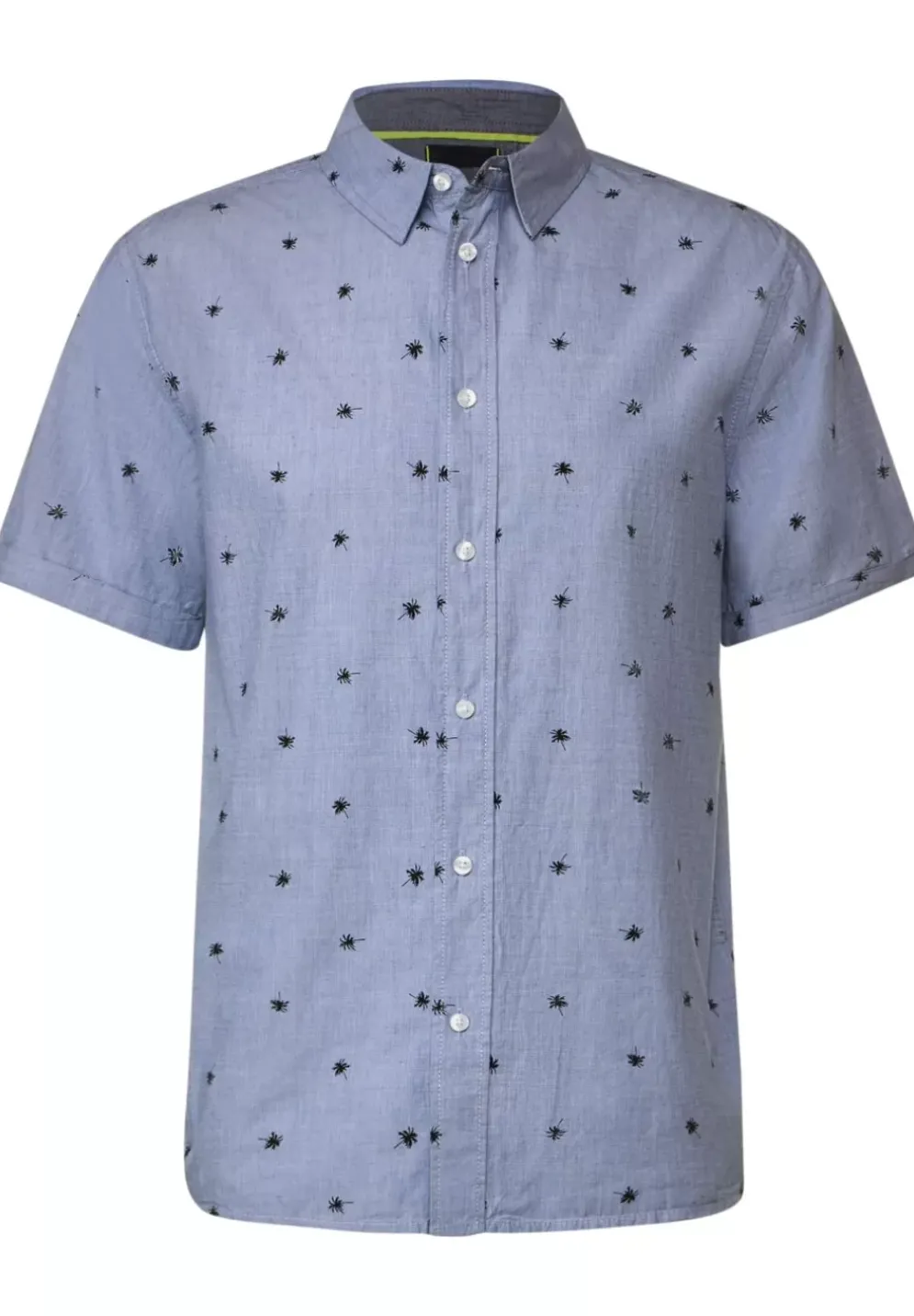 Fil A Fil Hemd Mit Print