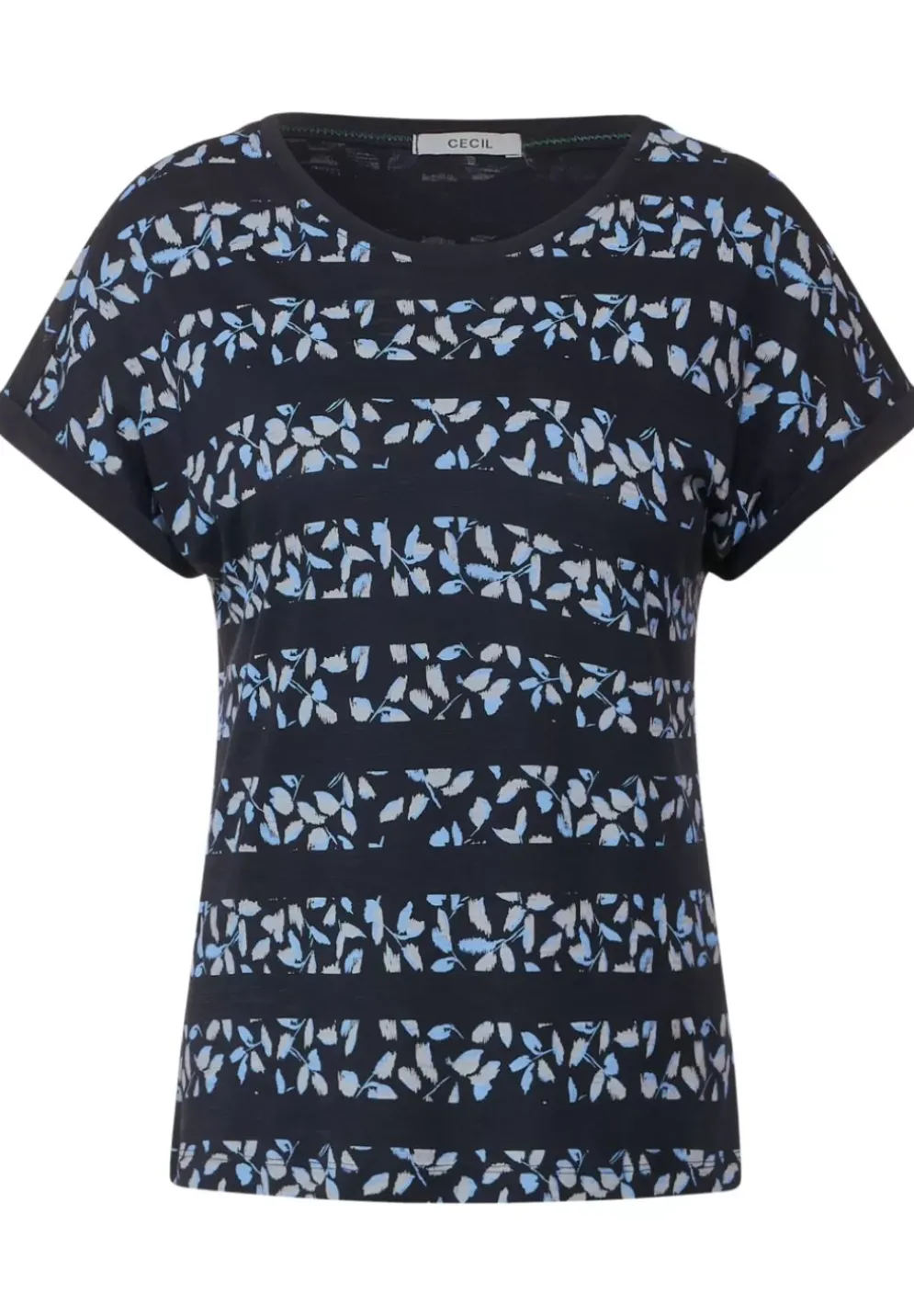 Florales Streifenshirt