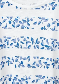 Florales Streifenshirt