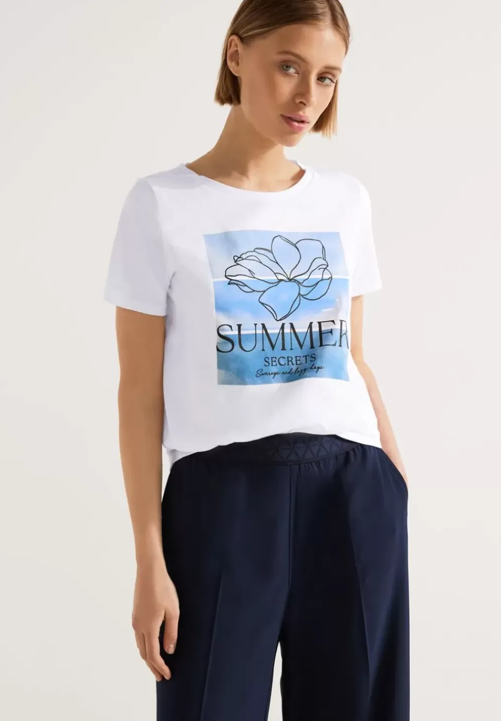 Flower Partprint Shirt