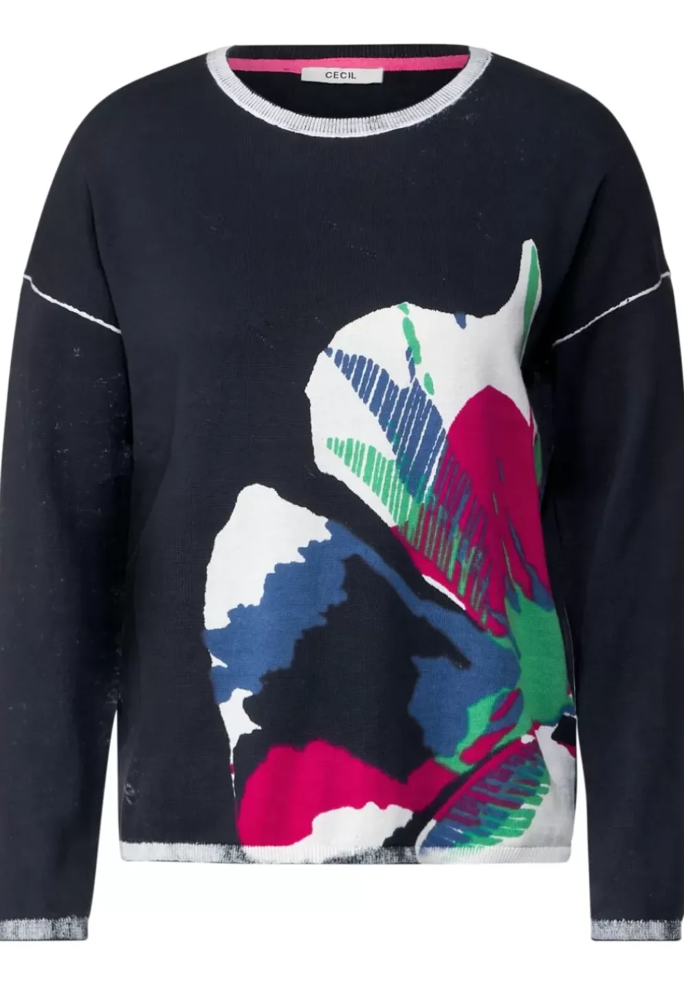 Flower Print Pullover